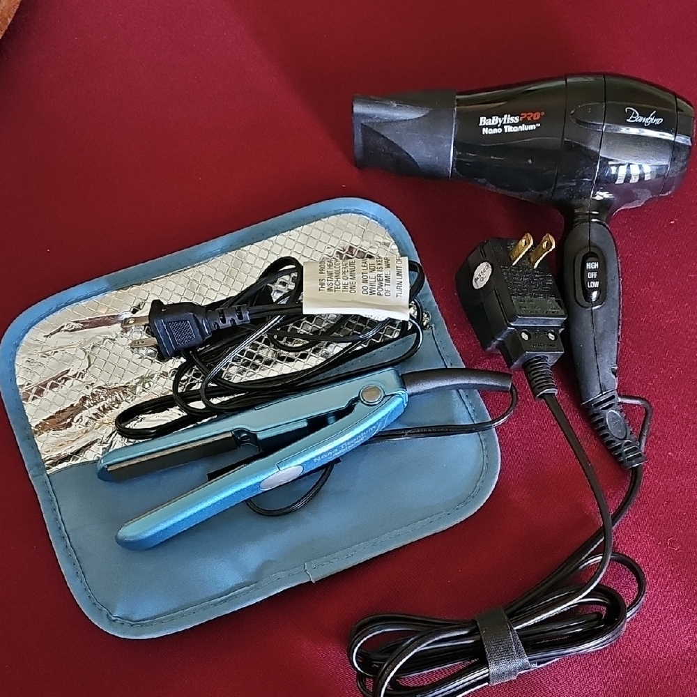 BaBylissPRO Hair Dryer and Flat Iron Set